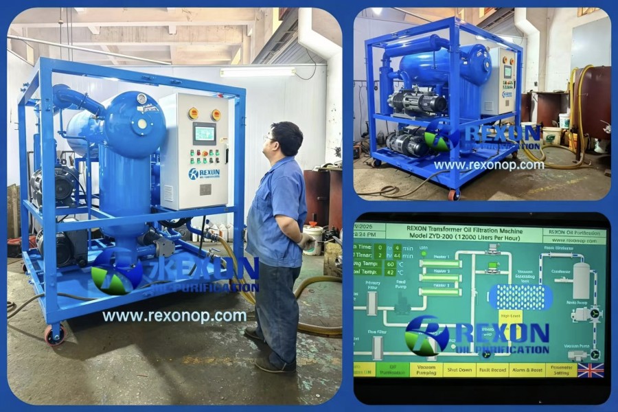 REXON ZYD-200 Transformer Oil Purifier Successfully Tested