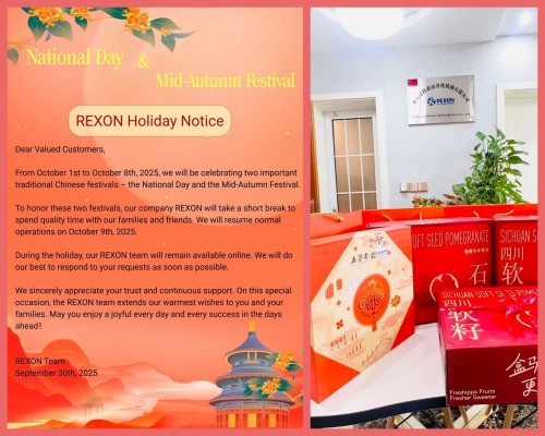 REXON 2025 National Day & Mid-Autumn Festival Holiday Notice